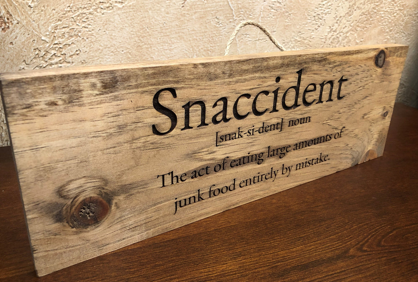 Snaccident Sign (16in x 5.5in)